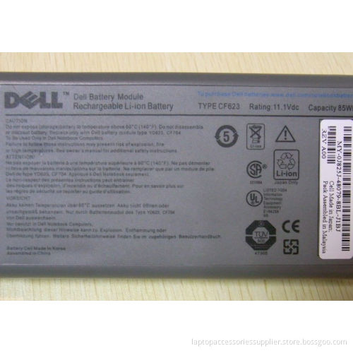 Cf623 Li - Ion Batteries For Laptop Computers Dell 11.1v 85wh 6cell